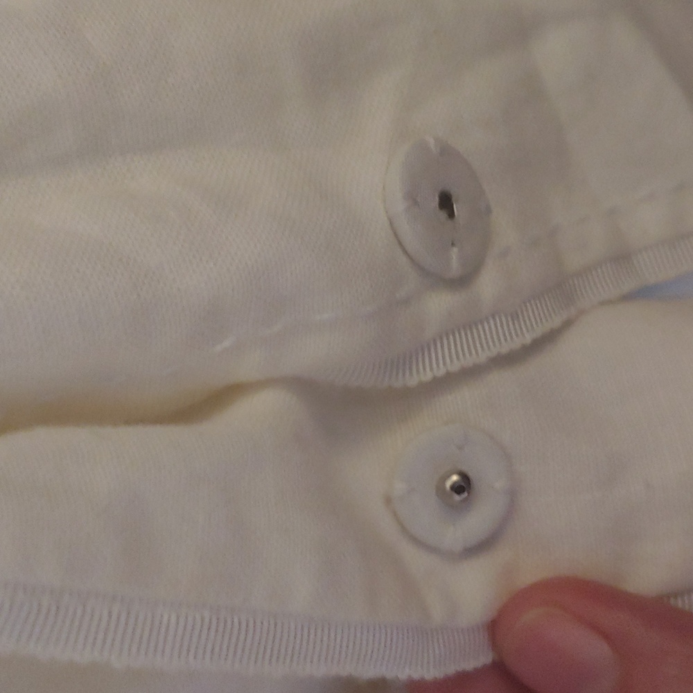 Spanner Linen Jacket Warm White Button Front Ligh… - image 2